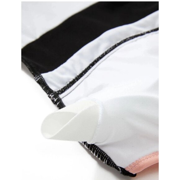 Suuksess Womens Elegant Mesh Panel High-Waisted One-Piece Swimsuit Size Small - Picture 13 of 14